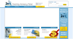 Desktop Screenshot of cleaningadvisorypanel.com